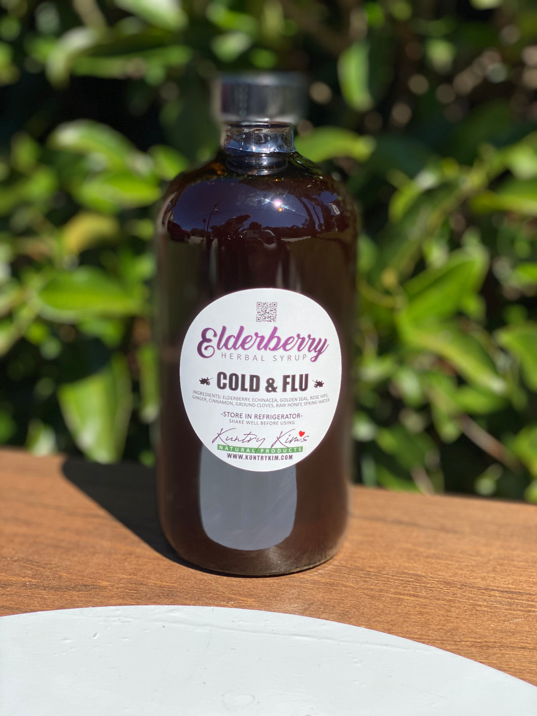 16oz Elderberry Syrup Cold & Flu